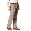 imageDockers Mens Classic Fit Signature Lux Cotton Pleated Stretch Pants Regular and Big ampamp TallTimberwolf