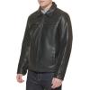 imageDockers Mens James Faux Leather Jacket Regular Big ampamp Tall SizesBlack W Chest Zip