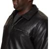 imageDockers Mens James Faux Leather Jacket Regular Big ampamp Tall SizesBlack W Chest Zip