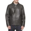 imageDockers Mens James Faux Leather Jacket Regular Big ampamp Tall SizesDark Brown W Chest Zip