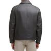 imageDockers Mens James Faux Leather Jacket Regular Big ampamp Tall SizesGrey W Chest Zip