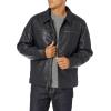 imageDockers Mens James Faux Leather Jacket Regular Big ampamp Tall SizesNavy W Chest Zip