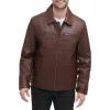 imageDockers Mens James Faux Leather Jacket Regular Big ampamp Tall SizesSienna Brown W Chest Zip