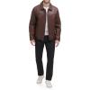 imageDockers Mens James Faux Leather Jacket Regular Big ampamp Tall SizesSienna Brown W Chest Zip