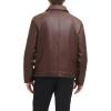 imageDockers Mens James Faux Leather Jacket Regular Big ampamp Tall SizesSienna Brown W Chest Zip