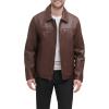 imageDockers Mens James Faux Leather Jacket Regular Big ampamp Tall SizesSienna Brown W Chest Zip