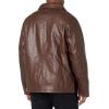 imageDockers Mens James Faux Leather Jacket Regular Big ampamp Tall SizesSienna Brown W Chest Zip