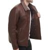 imageDockers Mens James Faux Leather Jacket Regular Big ampamp Tall SizesSienna Brown W Chest Zip