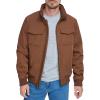 imageDockers Mens Quilted Lined Flight Bomber JacketChocolate Brown