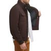 imageDockers Mens Quilted Lined Flight Bomber JacketDark Brown