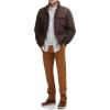 imageDockers Mens Quilted Lined Flight Bomber JacketDark Brown