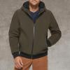 imageDockers Mens Softshell Sherpa Lined Bomber JacketOlive