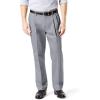 imageDockers Mens Classic Fit Signature Lux Cotton Pleated Stretch Pants Regular and Big ampamp TallBurma Grey