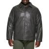 imageDockers Mens James Faux Leather Jacket Regular Big ampamp Tall SizesGrey W Chest Zip