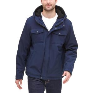 imageDOCKERS Mens Big ampamp Tall Arctic Cloth Sherpa Storm JacketMidnight Soft Shell