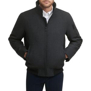 imageDOCKERS Mens Ron Wool Blend BomberCharcoal