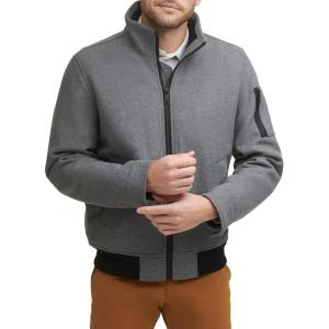 imageDOCKERS Mens Ron Wool Blend BomberLight Grey