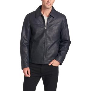 imageDockers Mens James Faux Leather Jacket Regular Big ampamp Tall SizesNavy