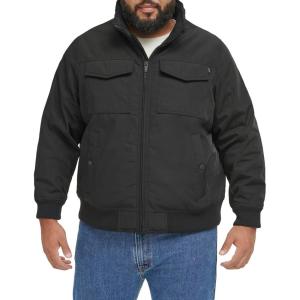 imageDockers Mens Quilted Lined Flight Bomber JacketBlack