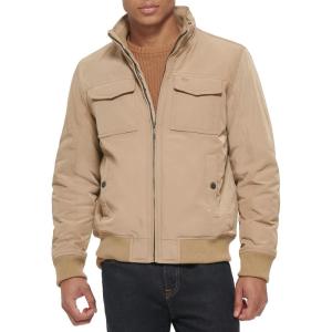 imageDockers Mens Quilted Lined Flight Bomber JacketGold