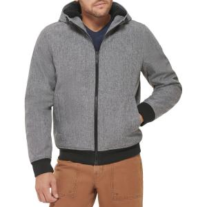 imageDockers Mens Softshell Sherpa Lined Bomber JacketHeather Grey