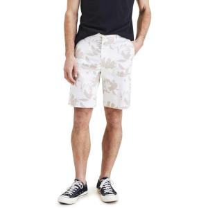 imageDockers Mens Ultimate Straight Fit Supreme Flex ShortsEgret Cream  Gilberto Print