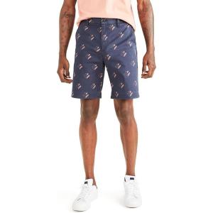 imageDockers Mens Ultimate Straight Fit Supreme Flex ShortsNew Navy Blazer Blue  Arrow Print