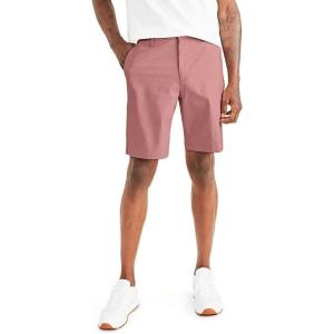 imageDockers Mens Ultimate Straight Fit Supreme Flex ShortsRose Dawn Red  Lightweight Chambray