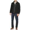 imageDOCKERS Mens Zip Front Sherpa Fleece Jacket with Chest PocketBlack