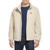 imageDOCKERS Mens Zip Front Sherpa Fleece Jacket with Chest PocketKhaki