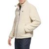 imageDOCKERS Mens Zip Front Sherpa Fleece Jacket with Chest PocketKhaki