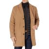 imageDockers Mens Henry Wool Blend Top Coat Regular and Big ampamp Tall SizesCamel