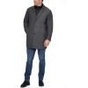 imageDockers Mens Henry Wool Blend Top Coat Regular and Big ampamp Tall SizesCharcoal Herringbone