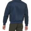 imageDockers Mens Micro Twill Golf Bomber Jacket Standard and Big ampamp TallDark Navy Filled