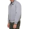 imageDockers Mens Micro Twill Golf Bomber Jacket Standard and Big ampamp TallGrey Filled