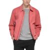 imageDockers Mens Micro Twill Golf Bomber Jacket Standard and Big ampamp TallRed