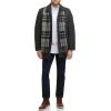 imageDockers Mens Weston Wool Blend Coat with Scarf Regular and Big ampamp TallBlackLight Grey Scarf