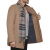 imageDockers Mens Weston Wool Blend Coat with Scarf Regular and Big ampamp TallCamelLight Grey Scarf