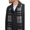 imageDockers Mens Weston Wool Blend Coat with Scarf Regular and Big ampamp TallCharcoal