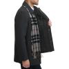 imageDockers Mens Weston Wool Blend Coat with Scarf Regular and Big ampamp TallCharcoal