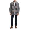 imageDockers Mens Weston Wool Blend Coat with Scarf Regular and Big ampamp TallLight Grey