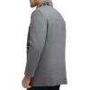 imageDockers Mens Weston Wool Blend Coat with Scarf Regular and Big ampamp TallLight Grey