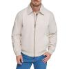 imageDockers Mens Micro Twill Golf Bomber Jacket Standard and Big ampamp TallSahara Khaki Filled