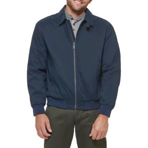 imageDockers Mens Micro Twill Golf Bomber Jacket Standard and Big ampamp TallDark Navy Filled