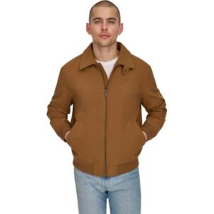 imageDockers Mens Micro Twill Golf Bomber Jacket Standard and Big ampamp TallMoroccan Brown Filled