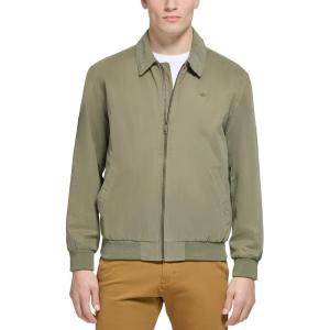 imageDockers Mens Micro Twill Golf Bomber Jacket Standard and Big ampamp TallOlive