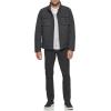 imageDOCKERS Mens Faux Leather Military JacketBlack