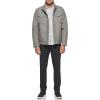 imageDOCKERS Mens Faux Leather Military JacketLight Grey