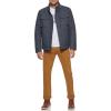 imageDOCKERS Mens Faux Leather Military JacketNavy