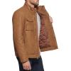 imageDOCKERS Mens Faux Leather Military JacketSaddle